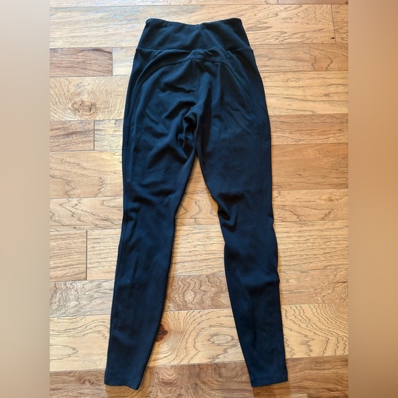 Athleta Women's Headlands Hybrid Moto Tight Leggings Zip Ankle Pockets Black 0 - Picture 2 of 11